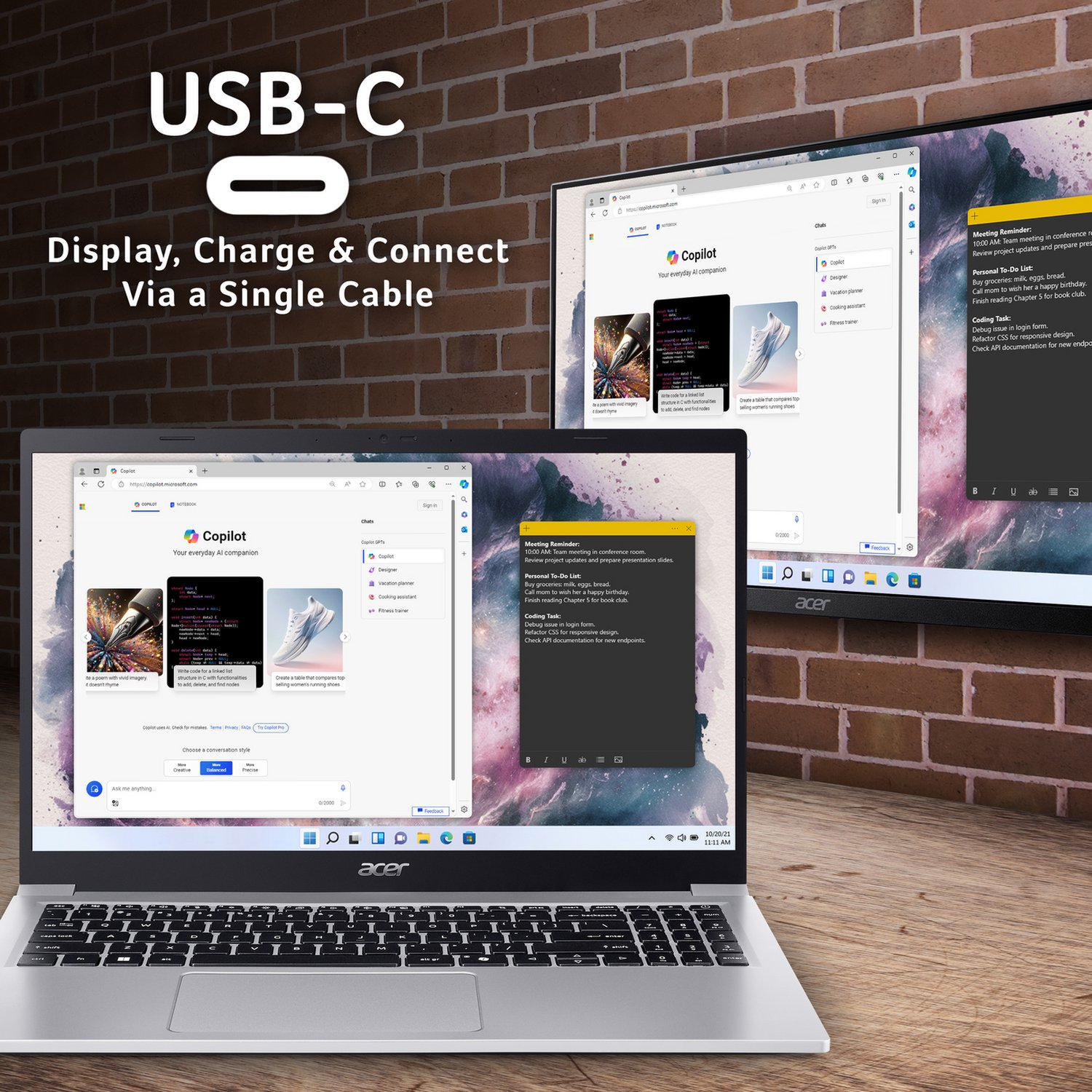 Acer Aspire Lite 15 15.6in i3 8GB 512GB - Silver — 15.6" IPS, Intel 3 N355 processor., 8 GB RAM - Image 5