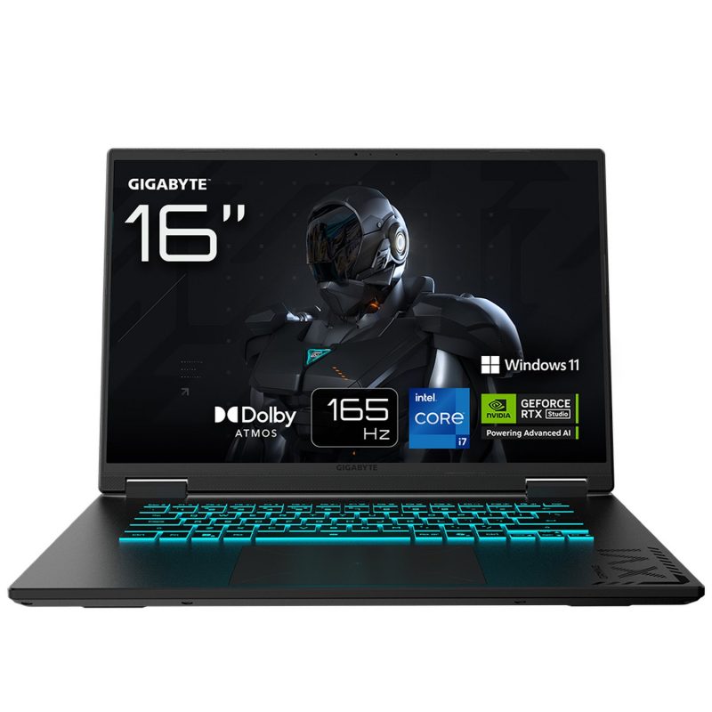 Gigabyte Gaming A16 16in i7 16GB 1TB RTX5060 — 16" IPS, Intel i7 13620H processor., GeForce RTX 5060 graphics card with