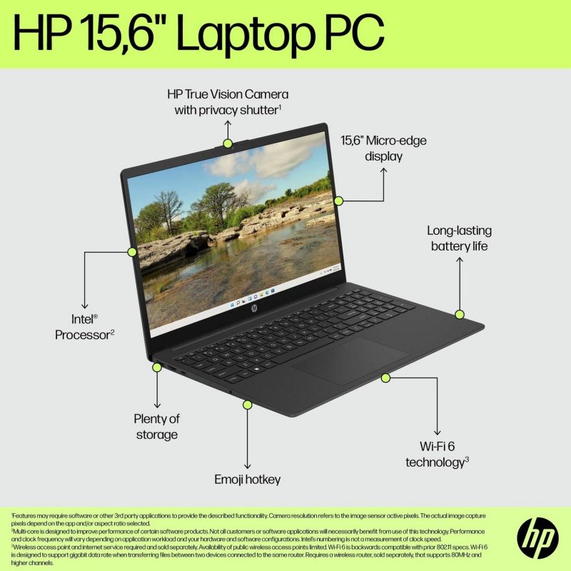 HP BM2V4EA 15.6in i3 4GB 128GB - Black