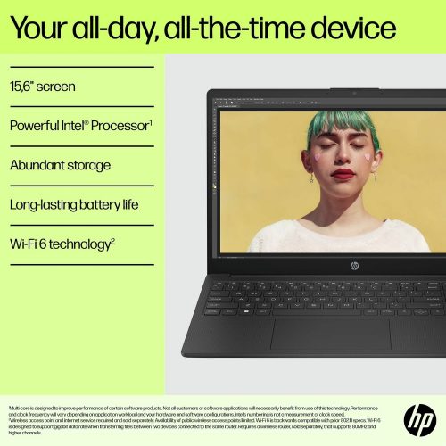 HP BM2V4EA 15.6in i3 4GB 128GB - Black - Image 6