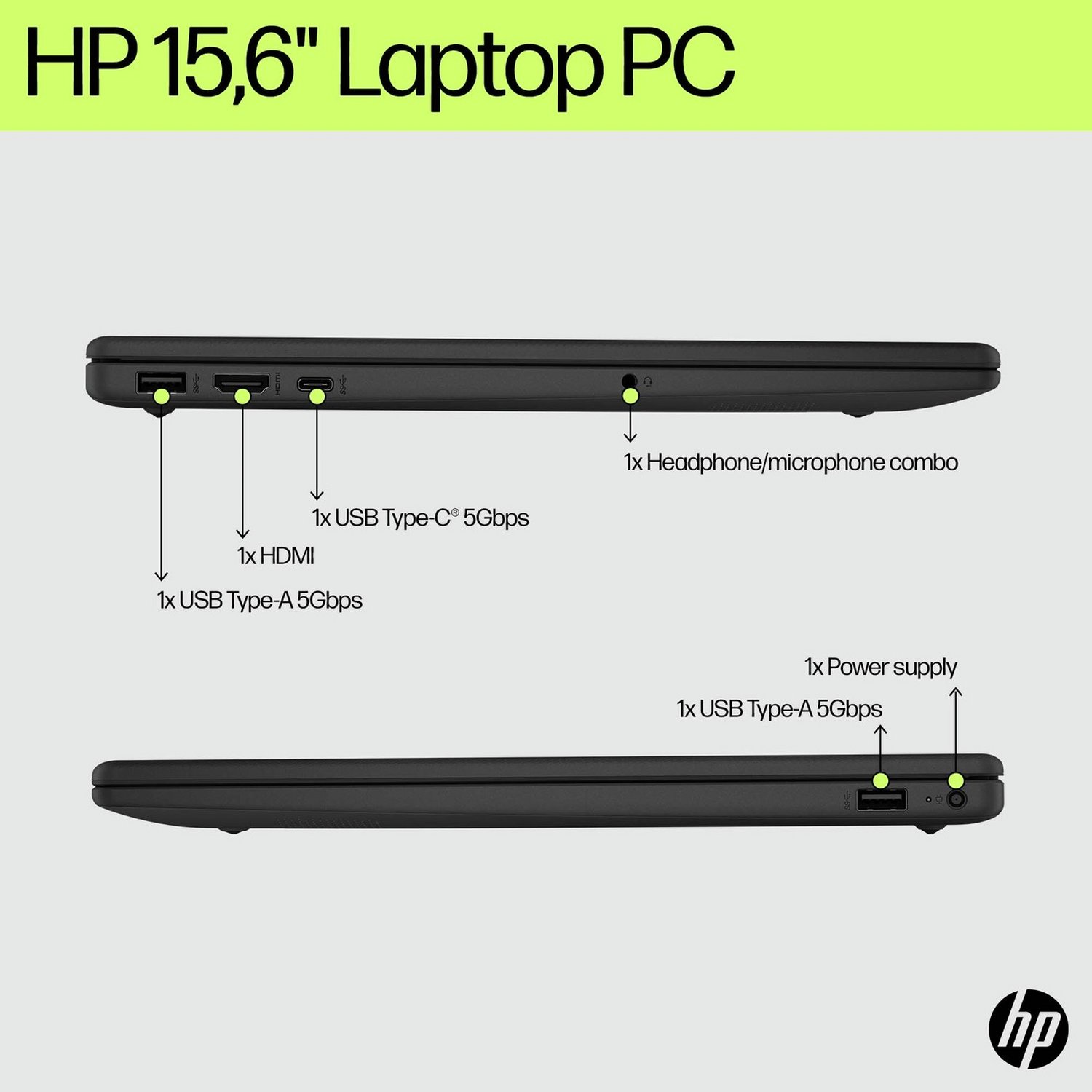 HP BM2V4EA 15.6in i3 4GB 128GB - Black - Image 9