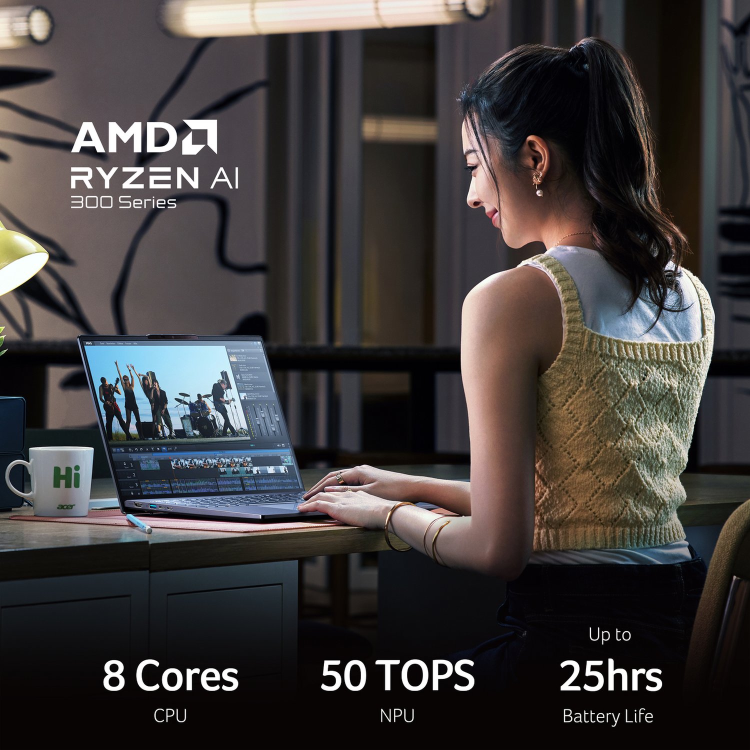 Acer Swift Go AI 14in Ryzen 5 16GB 512GB - Silver - Image 3