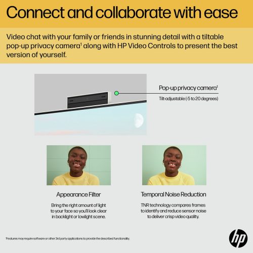 HP 27-cr0000na 27in AMD R7 16GB 512GB All-in-One PC - Image 5