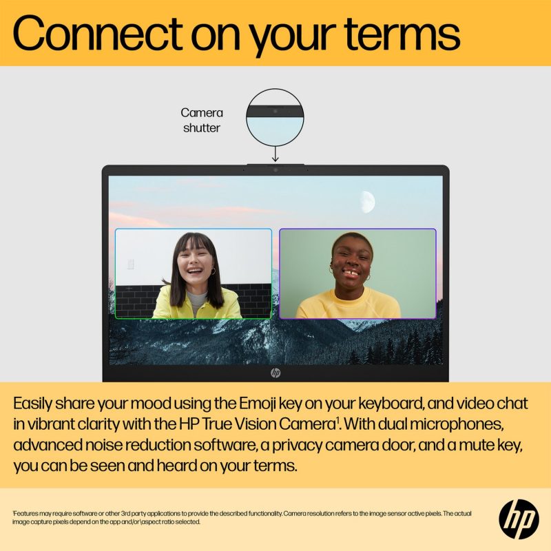 HP BM2U1EA 15.6in AMD R3 8GB 256GB - Black