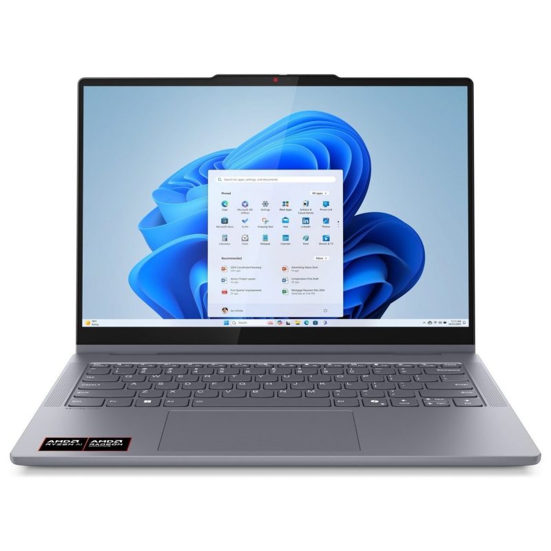 Lenovo Ideapad AI 14in Ryzen 7 24GB 512GB OLED - Grey — 14" OLED, AMD Ryzen AI 7 350 processor., Radeon 860M graphics ca