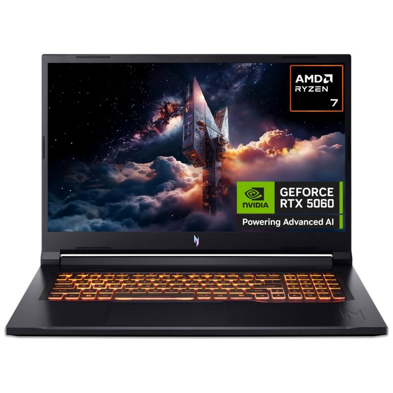Acer Nitro V17 AI 17.3in Ryzen 7 16GB 1TB RTX5060 — 17" IPS, AMD Ryzen 7 260 processor., 16 GB RAM, 1TB