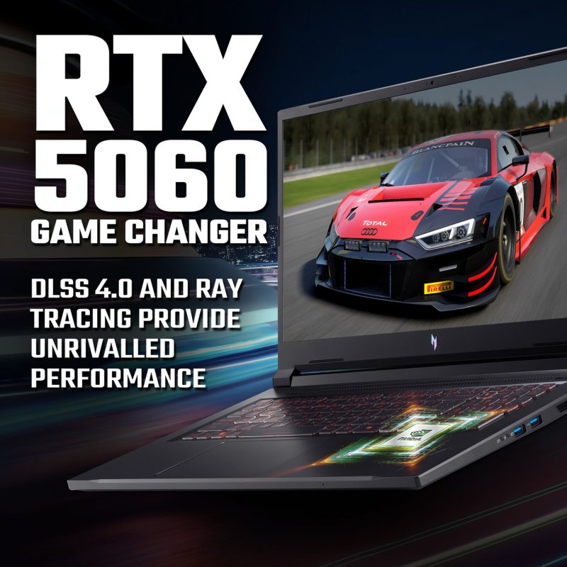 Acer Nitro V17 AI 17.3in Ryzen 7 16GB 1TB RTX5060 — 17" IPS, AMD Ryzen 7 260 processor., 16 GB RAM, 1TB