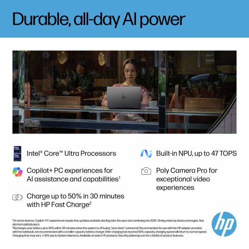 HP OmniBook Flip 14in Intel Core Ultra 7 Processor — 14" OLED, Intel Ultra 7 256V processor., 16 GB RAM, 1TB - Image 2