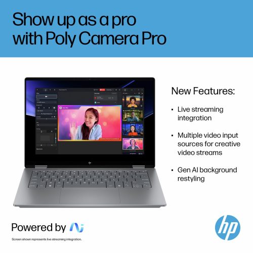 HP OmniBook Flip 14in Intel Core Ultra 7 Processor — 14" OLED, Intel Ultra 7 256V processor., 16 GB RAM, 1TB - Image 8