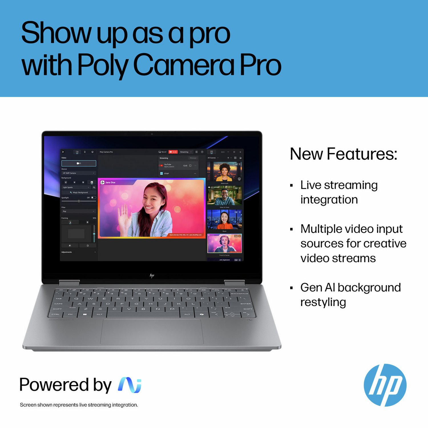 HP OmniBook Flip 14in Intel Core Ultra 7 Processor — 14" OLED, Intel Ultra 7 256V processor., 16 GB RAM, 1TB - Image 8