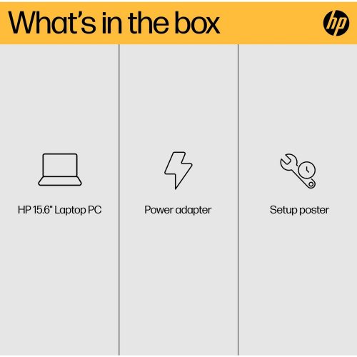 HP BM2U3EA 15.6in R5 16GB 512GB - Silver — 15.6" SVA, AMD Ryzen 5 7520U processor., Radeon ., 16 GB RAM, 512GB - Image 8