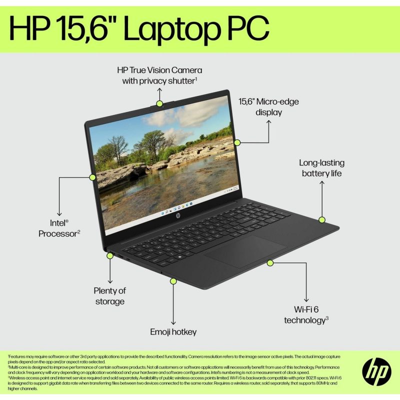 HP BM2W0EA 15.6in i7 16GB 512GB - Black — 15.6" SVA, Intel i7 1355U processor., Intel Iris Xe, 16 GB RAM, 512GB