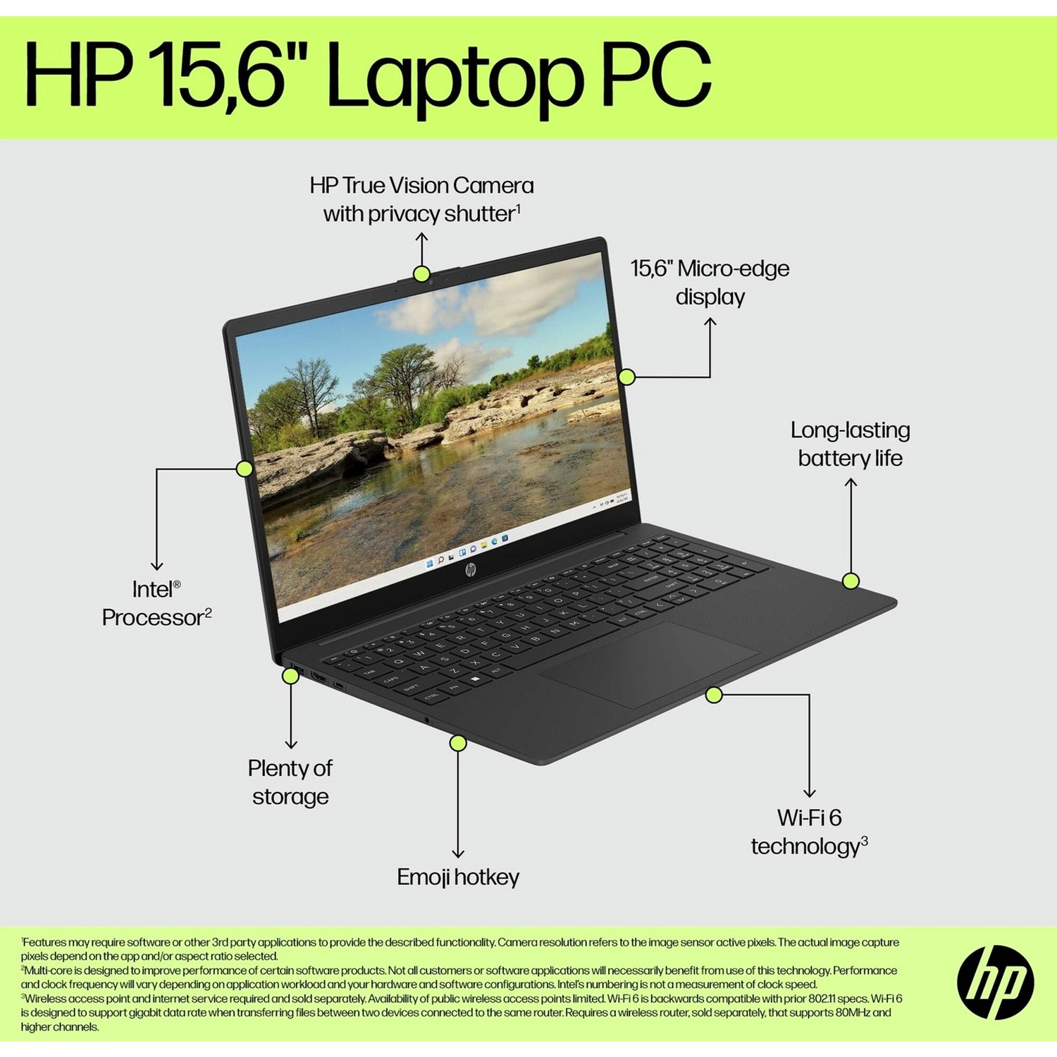 HP BM2W0EA 15.6in i7 16GB 512GB - Black — 15.6" SVA, Intel i7 1355U processor., Intel Iris Xe, 16 GB RAM, 512GB - Image 6