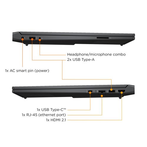 HP Victus 15.6in R7 16GB 512GB RTX3050 - Black - Image 8