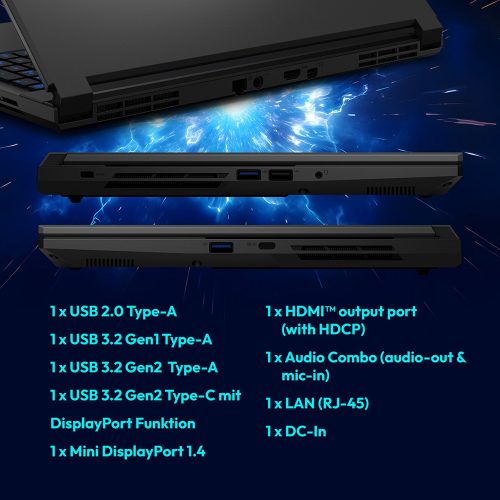 Medion Erazer Scout E15 15.6in i5 16GB RTX5050 Gaming Laptop - Image 4