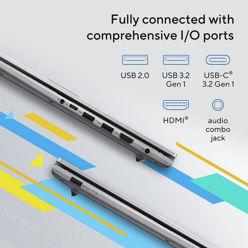 ASUS Vivobook 17 17.3in i3 8GB 512GB - Silver — 17.3" IPS, Intel i3 1315U processor., 8 GB RAM, 512GB