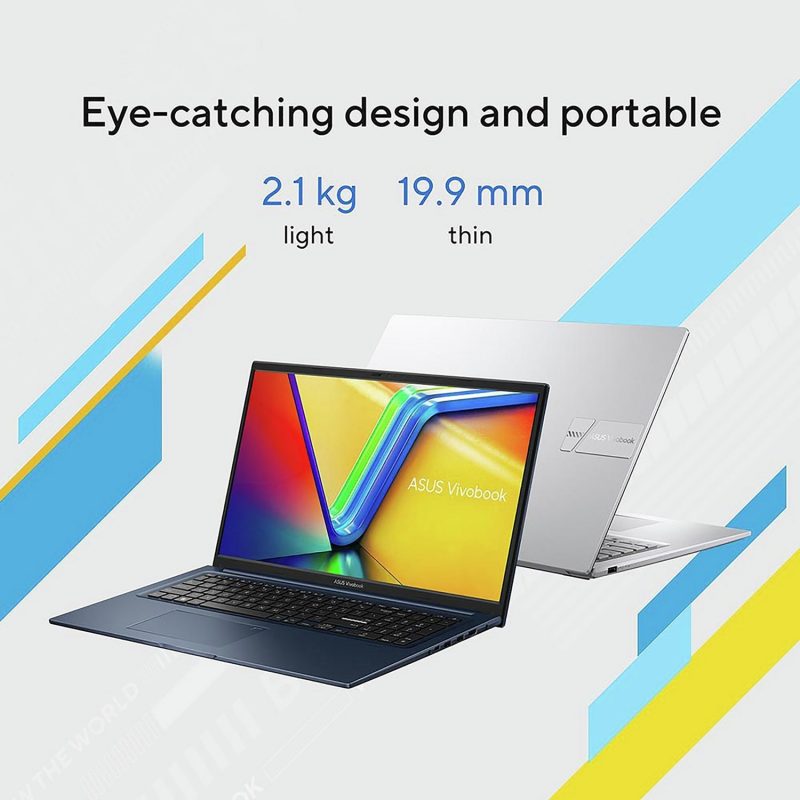 ASUS Vivobook 17 17.3in i3 8GB 512GB - Silver — 17.3" IPS, Intel i3 1315U processor., 8 GB RAM, 512GB