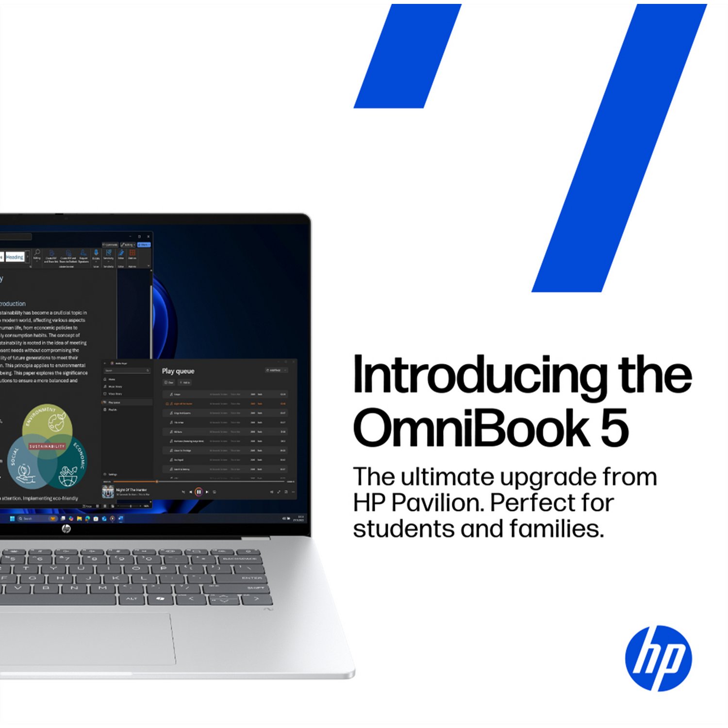 HP OmniBook 5 16in R7 16GB 1TB - Silver - Image 2