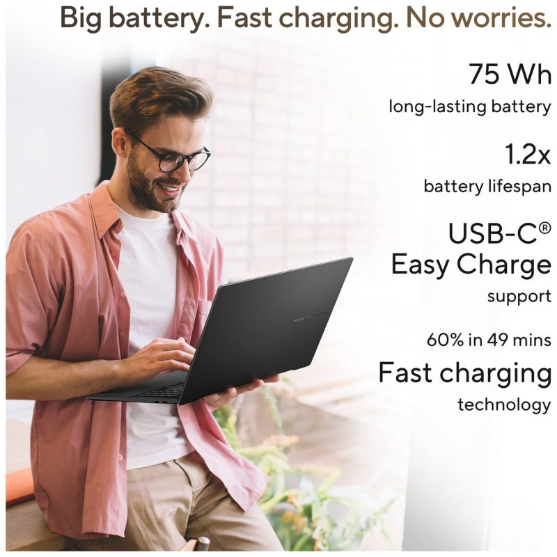 ASUS Vivobook S 15 Copilot 15.6in Ryzen AI 9 32GB 1TB — 15.6" OLED, AMD Ryzen AI 9 365 processor., Radeon ., 32 GB RAM,