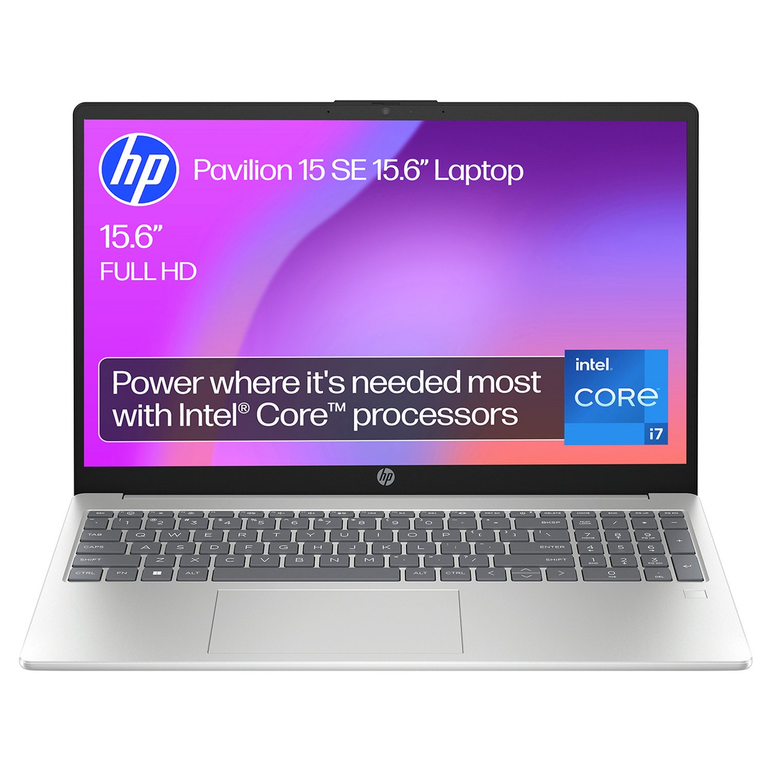 HP Pavilion 15 SE 15.6in i7 16GB 512GB - Silver — 15.6" IPS, Intel i7 -1355U processor., 16 GB RAM, 512GB - Image 1