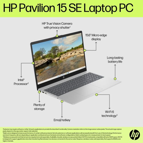 HP Pavilion 15 SE 15.6in i7 16GB 512GB - Silver — 15.6" IPS, Intel i7 -1355U processor., 16 GB RAM, 512GB - Image 4