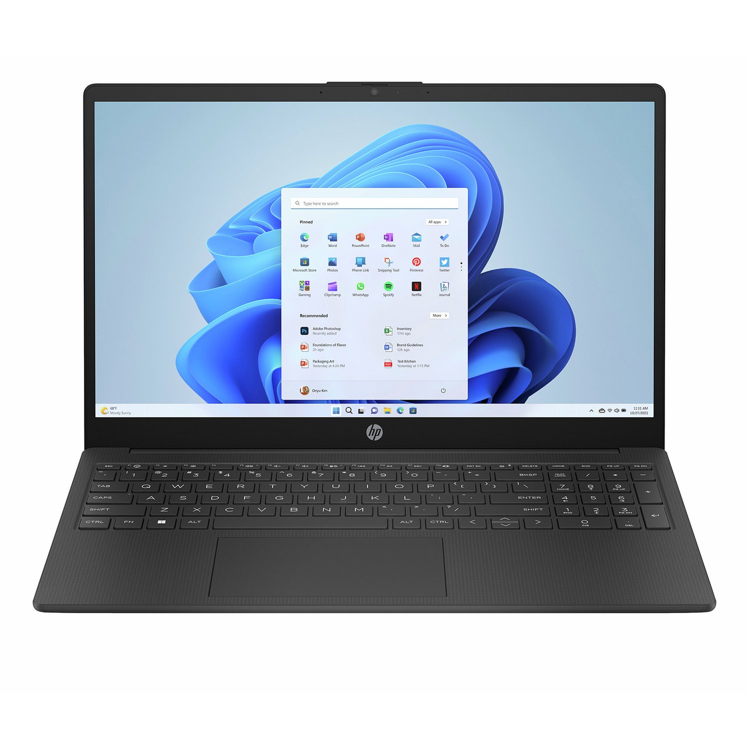 HP 15.6in Ryzen 7 8GB 512GB Laptop - Image 1