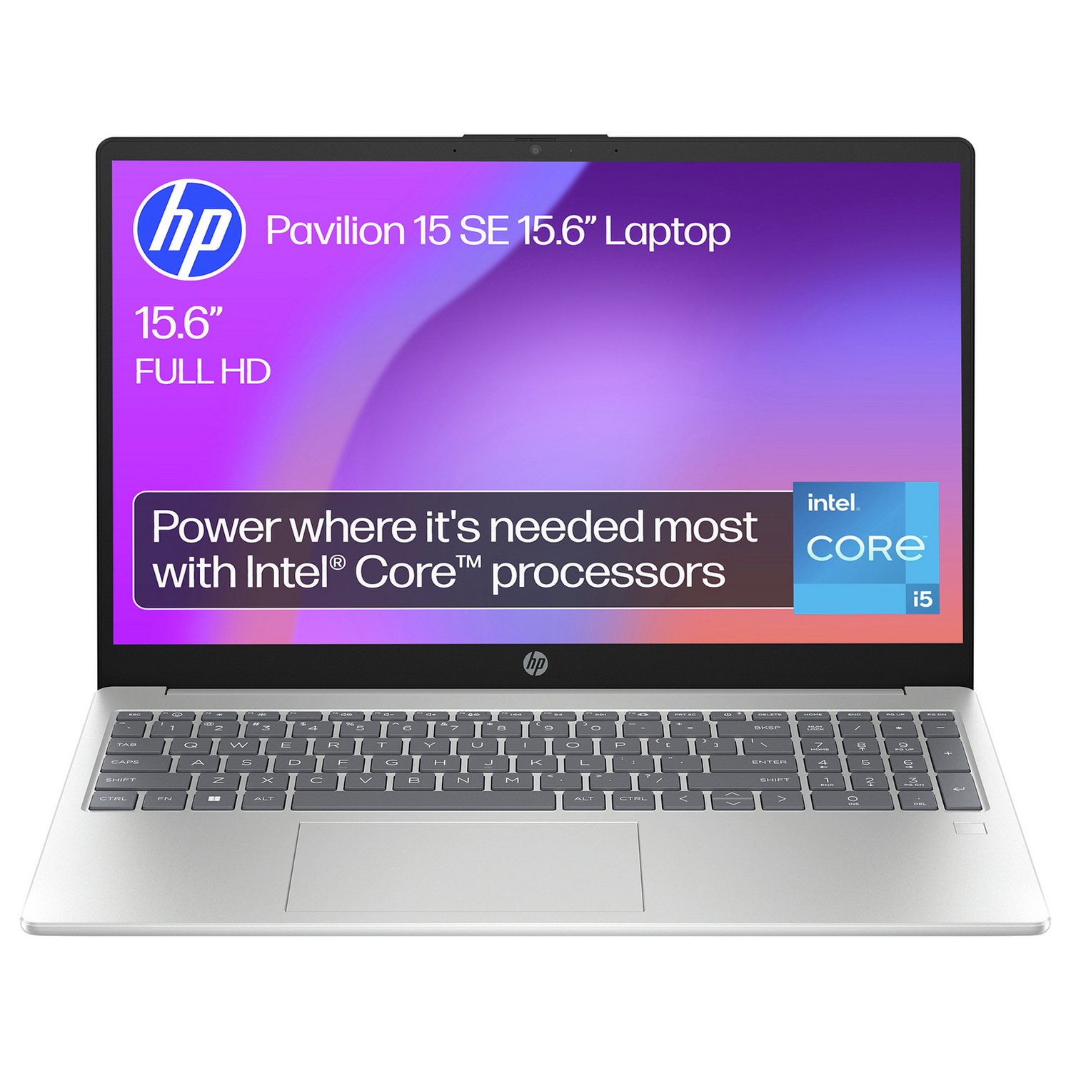 HP Pavilion 15 SE 15.6in i5 8GB 512GB - Silver — 15.6" IPS, Intel i5 1334U processor., 8 GB RAM, 512GB - Image 1