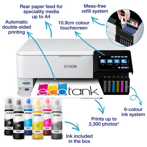 Epson EcoTank ET-8500 Wireless Inkjet Printer - Image 2
