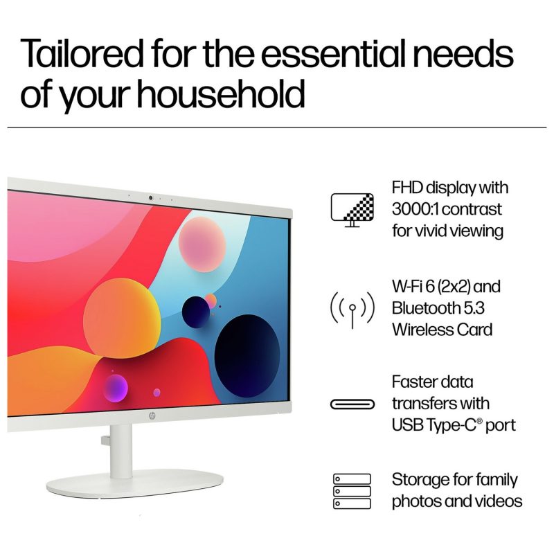 HP 22-dg0007na 21.45in Intel N100 8GB 128GB All-in-One PC