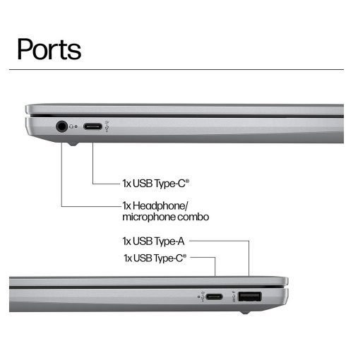 HP 14a-nf0000na 14in i3 8GB 256GB Chromebook Plus - Grey — 14" IPS, Intel i3 N305 processor., 8 GB RAM - Image 7