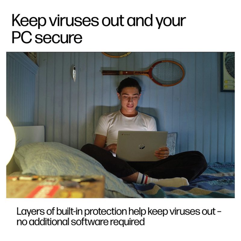 HP 14a-nf0000na 14in i3 8GB 256GB Chromebook Plus - Grey — 14" IPS, Intel i3 N305 processor., 8 GB RAM