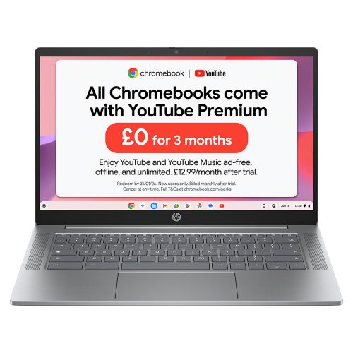 HP 14a-nf0000na 14in i3 8GB 256GB Chromebook Plus - Grey — 14" IPS, Intel i3 N305 processor., 8 GB RAM - Image 11
