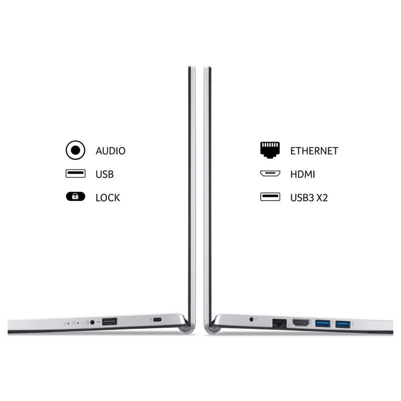 Acer Aspire 3 15.6in i7 8GB 1TB FHD - Silver — 15.6", Intel i7 -1165G7 processor., 8 GB RAM, 1TB