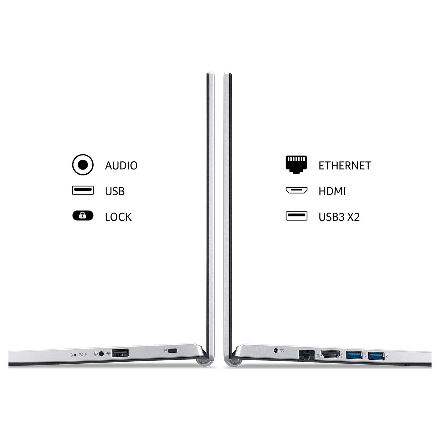 Acer Aspire 3 15.6in i7 8GB 1TB FHD - Silver — 15.6", Intel i7 -1165G7 processor., 8 GB RAM, 1TB - Image 9