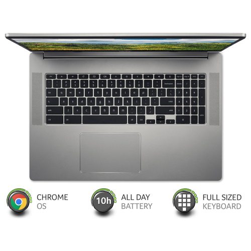 Acer 317 17.3in Pentium 4GB 128GB Chromebook - Silver — 17.3" IPS, 4 GB RAM - Image 4