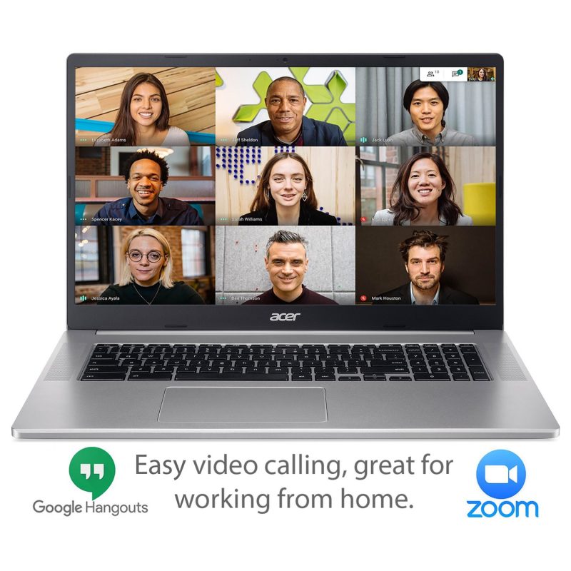 Acer 317 17.3in Pentium 4GB 128GB Chromebook - Silver — 17.3" IPS, 4 GB RAM