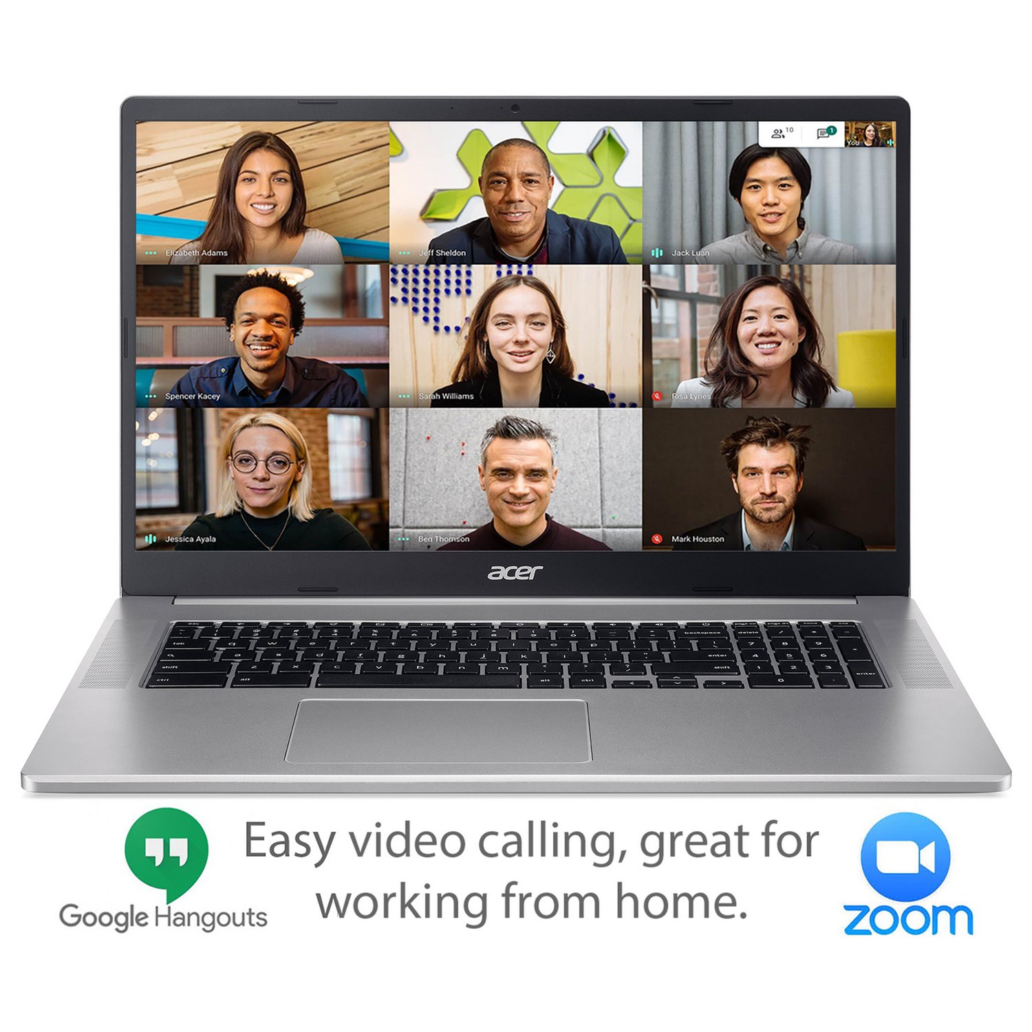 Acer 317 17.3in Pentium 4GB 128GB Chromebook - Silver — 17.3" IPS, 4 GB RAM - Image 7