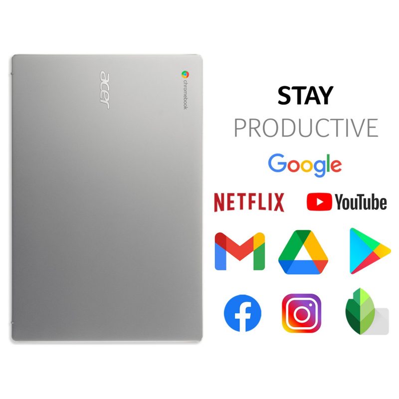 Acer 317 17.3in Pentium 4GB 128GB Chromebook - Silver — 17.3" IPS, 4 GB RAM